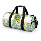 Australia Rugby Kangaroo Duffle Bag White Aboriginal Dot Geometry
