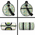 Australia Rugby Kangaroo Duffle Bag White Aboriginal Dot Geometry