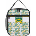 Australia Rugby Kangaroo Lunch Bag White Aboriginal Dot Geometry