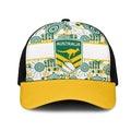 Australia Rugby Kangaroo Mesh Trucker Cap White Aboriginal Dot Geometry