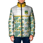 Australia Rugby Kangaroo Padded Jacket White Aboriginal Dot Geometry