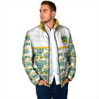 Australia Rugby Kangaroo Padded Jacket White Aboriginal Dot Geometry