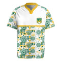 Australia Rugby Kangaroo Rugby Jersey White Aboriginal Dot Geometry