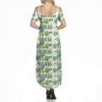 Australia Rugby Kangaroo Summer Maxi Dress White Aboriginal Dot Geometry