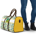 Australia Rugby Kangaroo Travel Bag White Aboriginal Dot Geometry