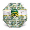 Australia Rugby Kangaroo Umbrella White Aboriginal Dot Geometry