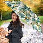 Australia Rugby Kangaroo Umbrella White Aboriginal Dot Geometry
