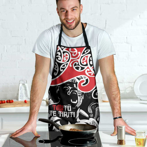 Aotearoa Toitu Te Tiriti Apron New Zealand Stand Together Stand Stronger - Aussie Hoodie