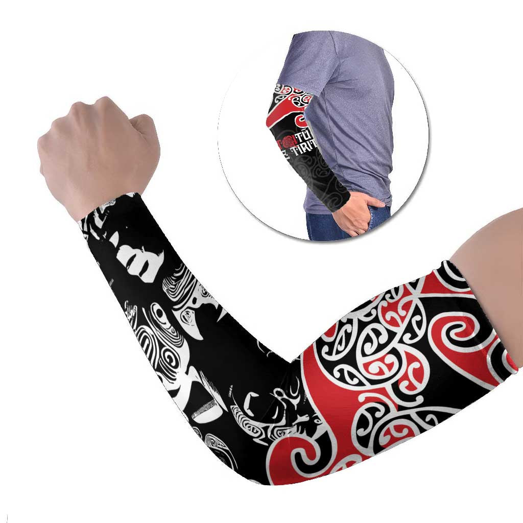 Aotearoa Toitu Te Tiriti Arm Sleeves New Zealand Stand Together Stand Stronger - Aussie Hoodie
