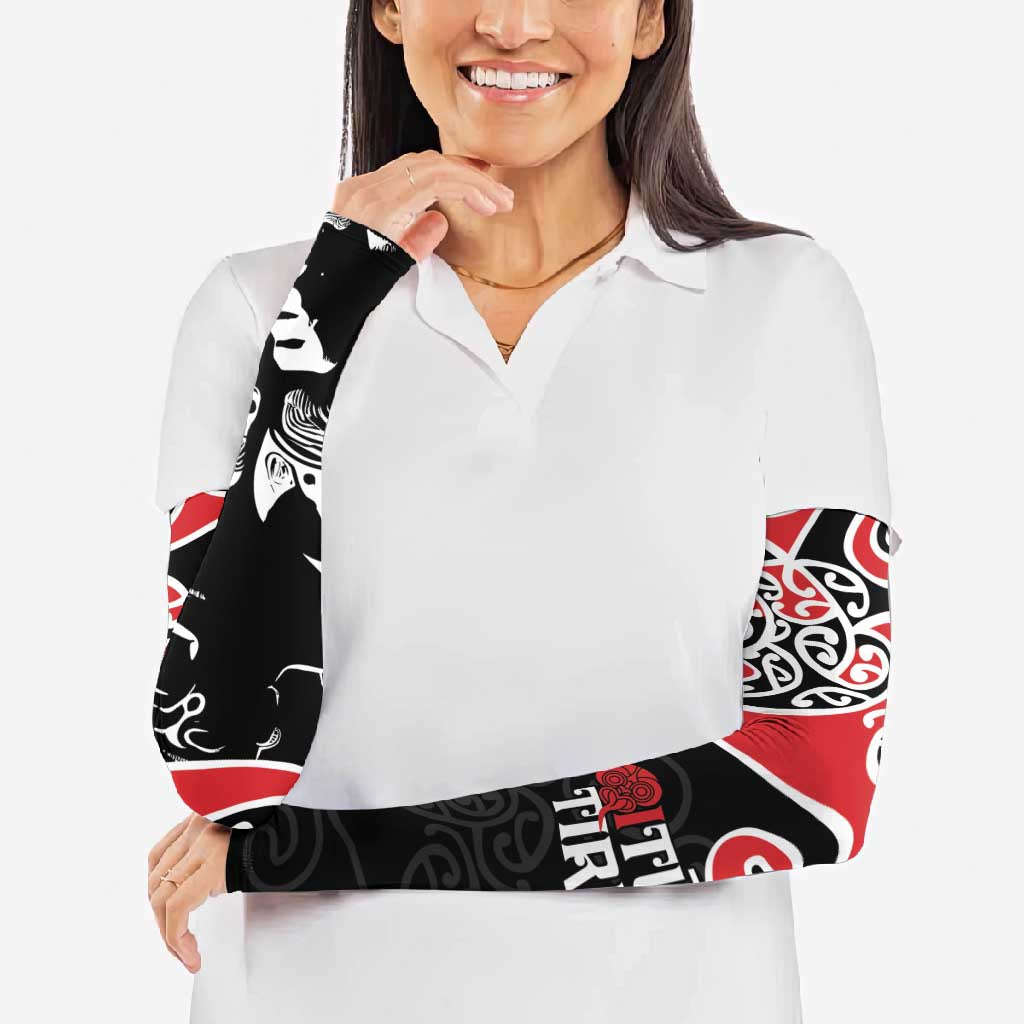 Aotearoa Toitu Te Tiriti Arm Sleeves New Zealand Stand Together Stand Stronger - Aussie Hoodie