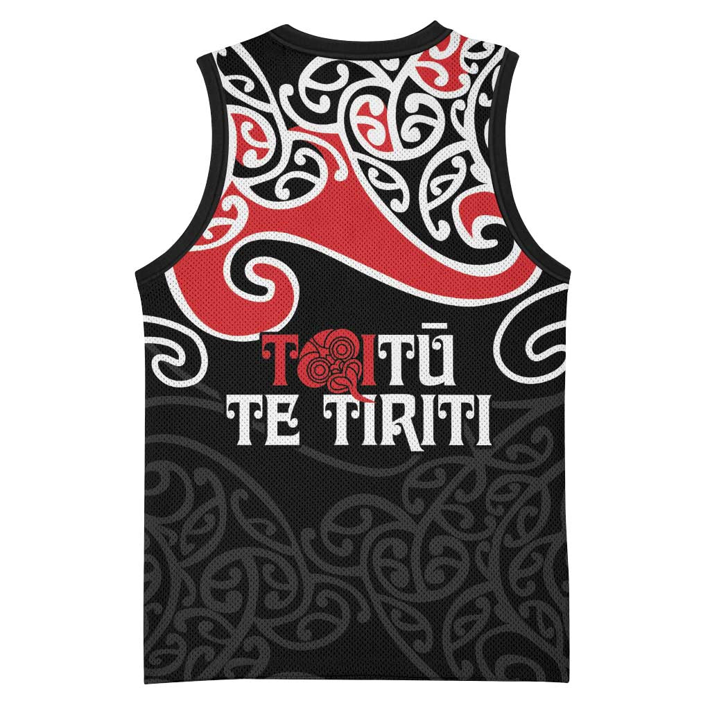Aotearoa Toitu Te Tiriti Basketball Jersey New Zealand Stand Together Stand Stronger - Aussie Hoodie