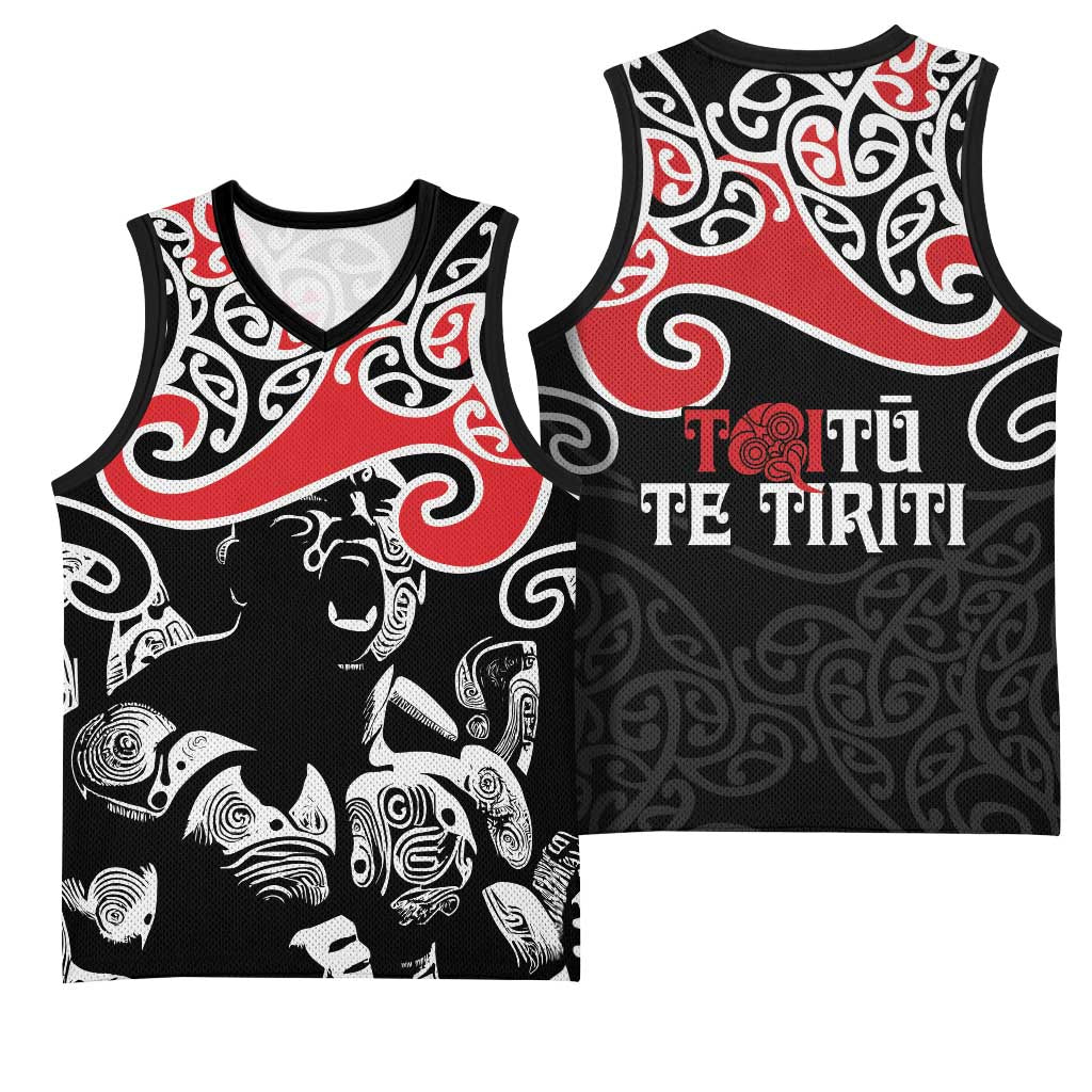 Aotearoa Toitu Te Tiriti Basketball Jersey New Zealand Stand Together Stand Stronger - Aussie Hoodie