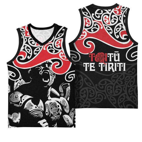 Aotearoa Toitu Te Tiriti Basketball Jersey New Zealand Stand Together Stand Stronger - Aussie Hoodie