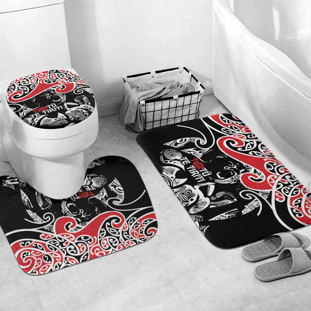 Aotearoa Toitu Te Tiriti Bathroom Set New Zealand Stand Together Stand Stronger - Aussie Hoodie