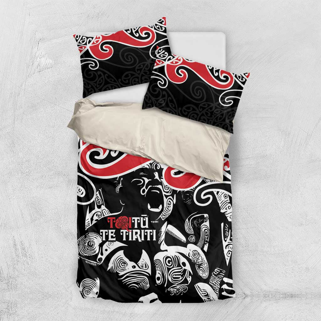Aotearoa Toitu Te Tiriti Bedding Set New Zealand Stand Together Stand Stronger