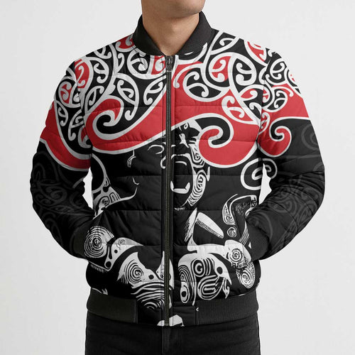 Aotearoa Toitu Te Tiriti Bomber Puffer Jacket New Zealand Stand Together Stand Stronger - Aussie Hoodie