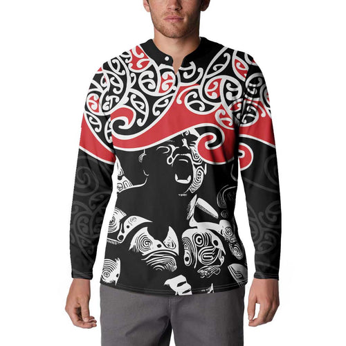 Aotearoa Toitu Te Tiriti Button Sweatshirt New Zealand Stand Together Stand Stronger