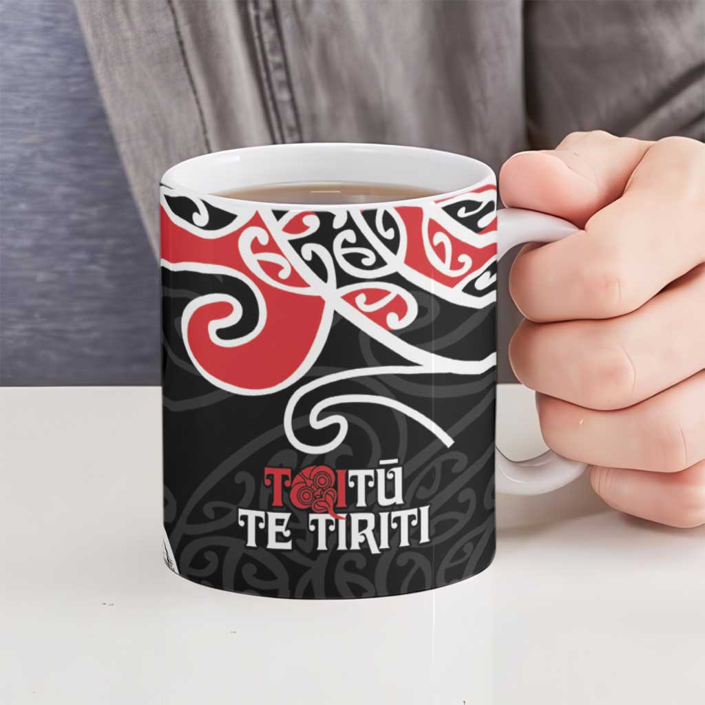 Aotearoa Toitu Te Tiriti Ceramic Mug New Zealand Stand Together Stand Stronger - Aussie Hoodie