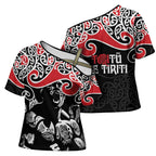Aotearoa Toitu Te Tiriti Cross Shoulder Shirt New Zealand Stand Together Stand Stronger - Aussie Hoodie