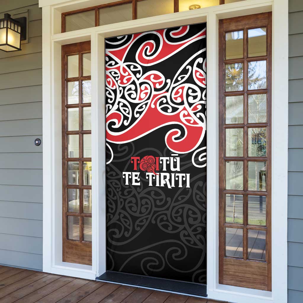 Aotearoa Toitu Te Tiriti Door Cover New Zealand Stand Together Stand Stronger - Aussie Hoodie