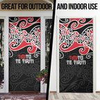 Aotearoa Toitu Te Tiriti Door Cover New Zealand Stand Together Stand Stronger - Aussie Hoodie