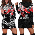 Aotearoa Toitu Te Tiriti Hoodie Dress New Zealand Stand Together Stand Stronger
