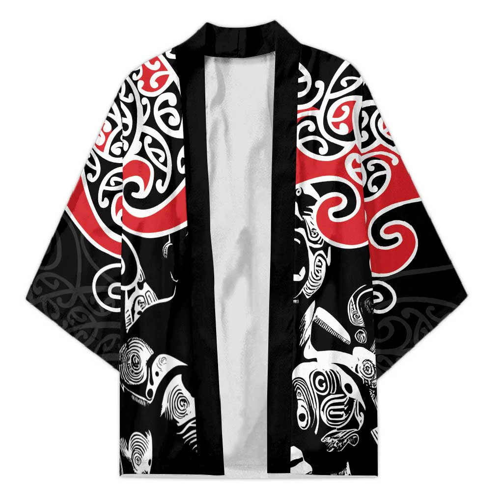 Aotearoa Toitu Te Tiriti Kimono New Zealand Stand Together Stand Stronger - Aussie Hoodie