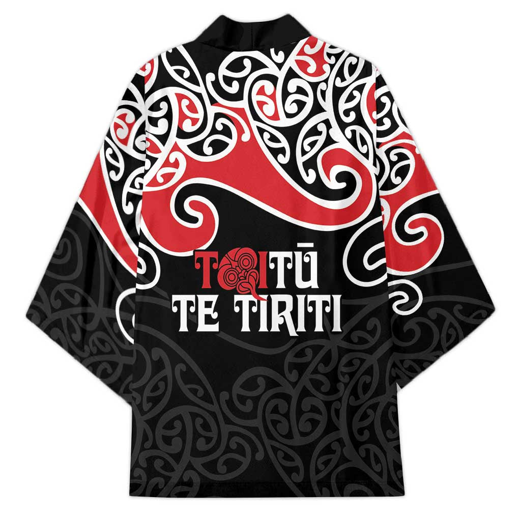 Aotearoa Toitu Te Tiriti Kimono New Zealand Stand Together Stand Stronger - Aussie Hoodie