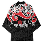 Aotearoa Toitu Te Tiriti Kimono New Zealand Stand Together Stand Stronger - Aussie Hoodie