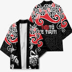 Aotearoa Toitu Te Tiriti Kimono New Zealand Stand Together Stand Stronger - Aussie Hoodie