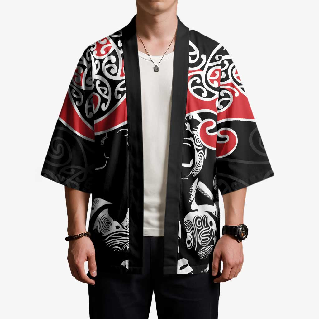 Aotearoa Toitu Te Tiriti Kimono New Zealand Stand Together Stand Stronger - Aussie Hoodie