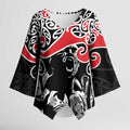 Aotearoa Toitu Te Tiriti Kimono Sleeve Blouse New Zealand Stand Together Stand Stronger - Aussie Hoodie