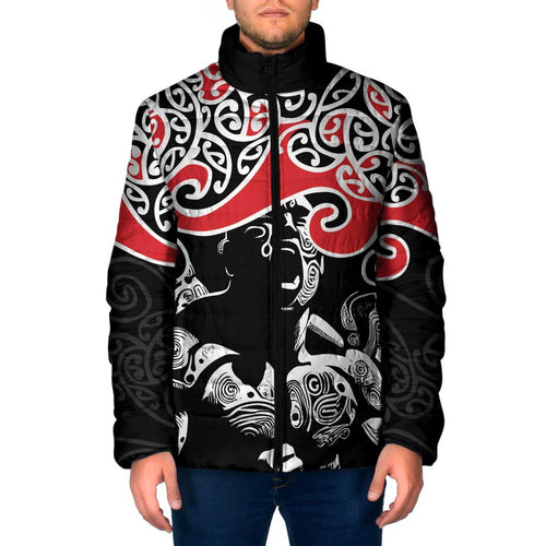 Aotearoa Toitu Te Tiriti Padded Jacket New Zealand Stand Together Stand Stronger - Aussie Hoodie