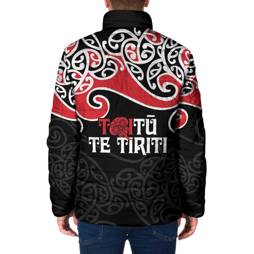 Aotearoa Toitu Te Tiriti Padded Jacket New Zealand Stand Together Stand Stronger - Aussie Hoodie
