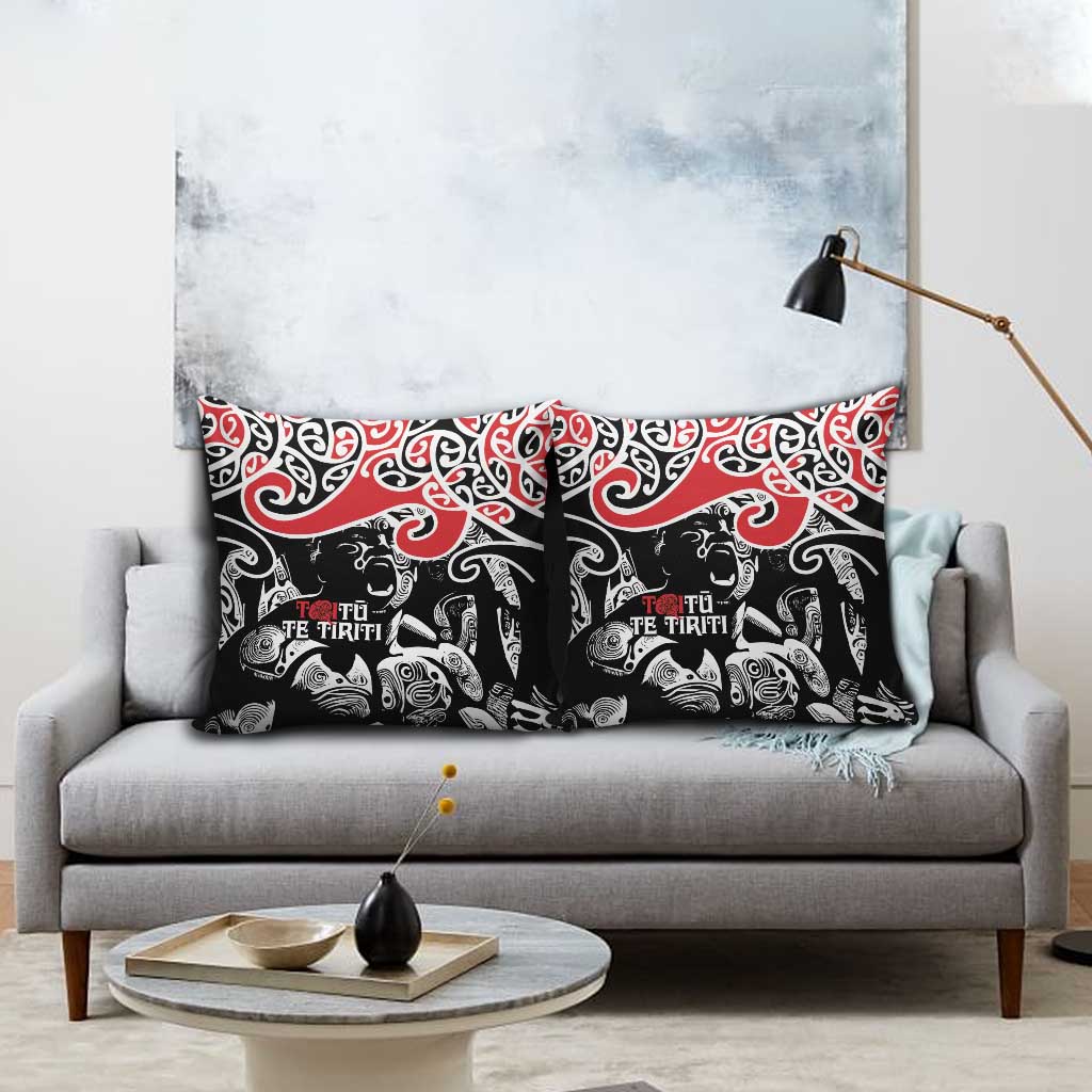 Aotearoa Toitu Te Tiriti Pillow Cover New Zealand Stand Together Stand Stronger - Aussie Hoodie