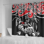 Aotearoa Toitu Te Tiriti Shower Curtain New Zealand Stand Together Stand Stronger