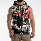 Aotearoa Toitu Te Tiriti Sleeveless Zip Hoodie New Zealand Stand Together Stand Stronger LT9