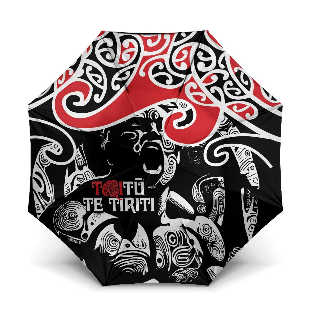Aotearoa Toitu Te Tiriti Umbrella New Zealand Stand Together Stand Stronger - Aussie Hoodie