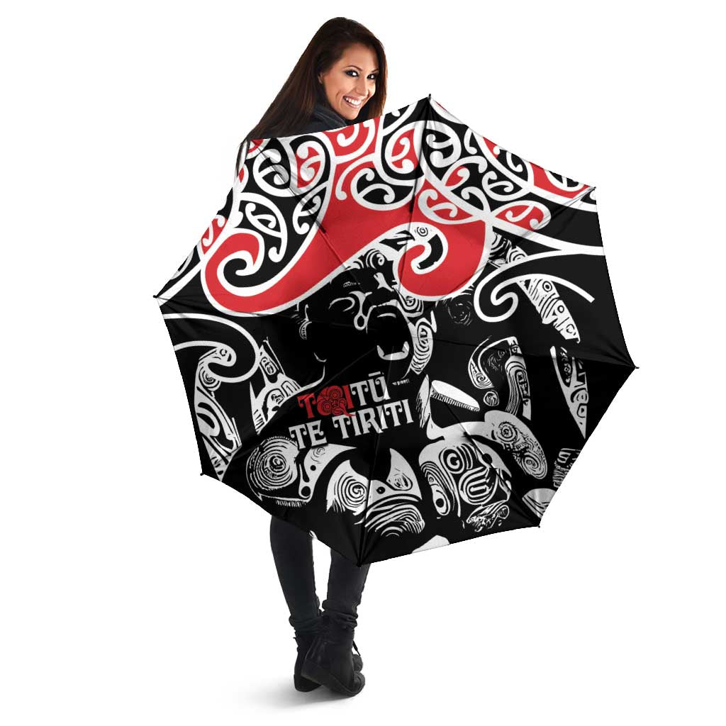 Aotearoa Toitu Te Tiriti Umbrella New Zealand Stand Together Stand Stronger - Aussie Hoodie