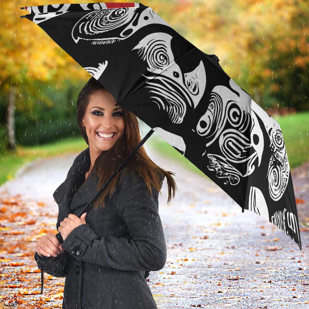 Aotearoa Toitu Te Tiriti Umbrella New Zealand Stand Together Stand Stronger - Aussie Hoodie