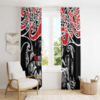 Aotearoa Toitu Te Tiriti Window Curtain New Zealand Stand Together Stand Stronger