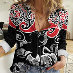 Aotearoa Toitu Te Tiriti Women Casual Shirt New Zealand Stand Together Stand Stronger