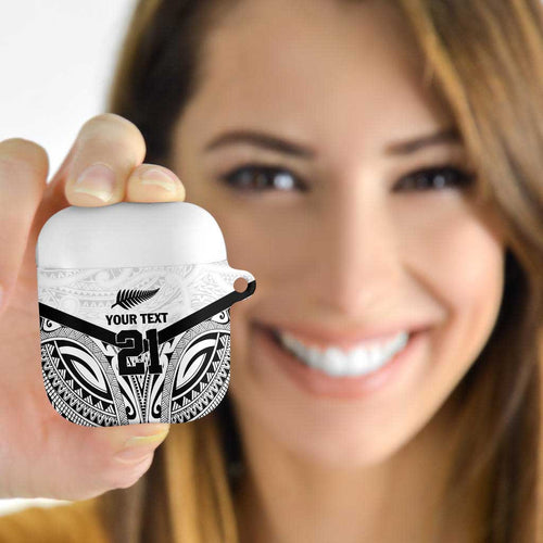 New Zealand Football Custom AirPods Case All White Fern Go Champions - Aussie Hoodie
