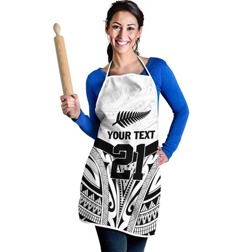 New Zealand Football Custom Apron All White Fern Go Champions - Aussie Hoodie