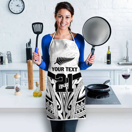 New Zealand Football Custom Apron All White Fern Go Champions - Aussie Hoodie