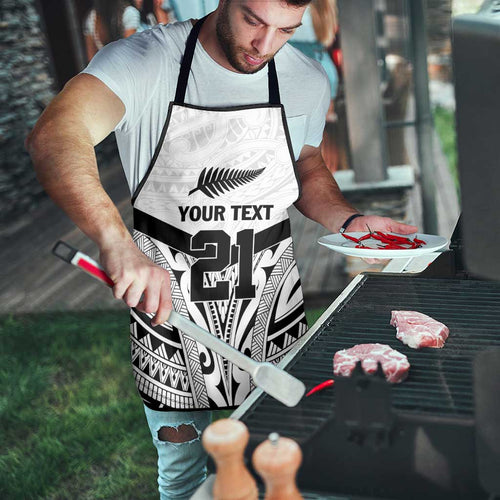 New Zealand Football Custom Apron All White Fern Go Champions - Aussie Hoodie