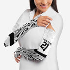 New Zealand Football Custom Arm Sleeves All White Fern Go Champions - Aussie Hoodie