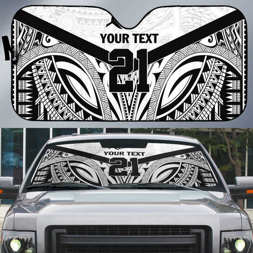 New Zealand Football Custom Auto Sun Shade All White Fern Go Champions - Aussie Hoodie
