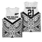 New Zealand Football Custom Basketball Jersey All White Fern Go Champions - Aussie Hoodie