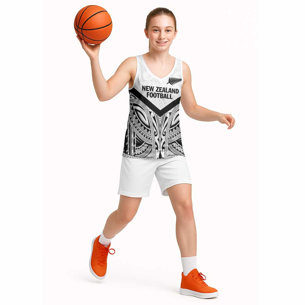 New Zealand Football Custom Basketball Jersey All White Fern Go Champions - Aussie Hoodie